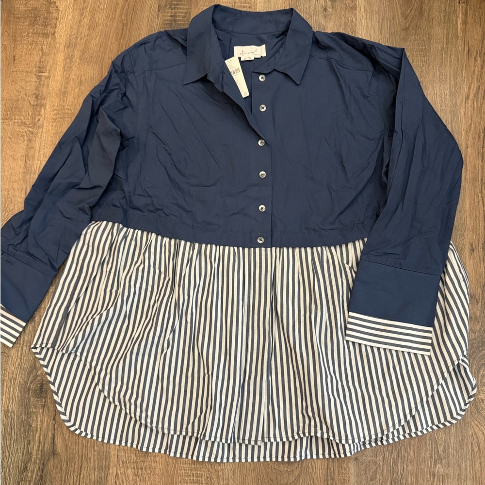 By Anthropologie two for button down shirt new with tags